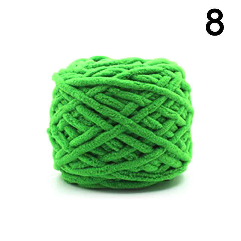 100g/Bal Chenille Breien Grof Garen Zachte Dikke Ijs Strip Lijn Hand Gehaakte Weven Sjaal Deken Draad Handwerken ambachten: Smaragdgroen