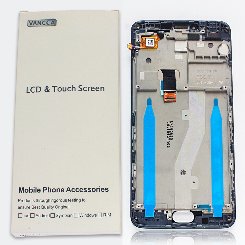 LCD Screen Assembly for Meizu M3 Note L681H - 5.5 inch 1920x1080 IPS Display Digitizer with Frame Option - Includes Tempered Glass