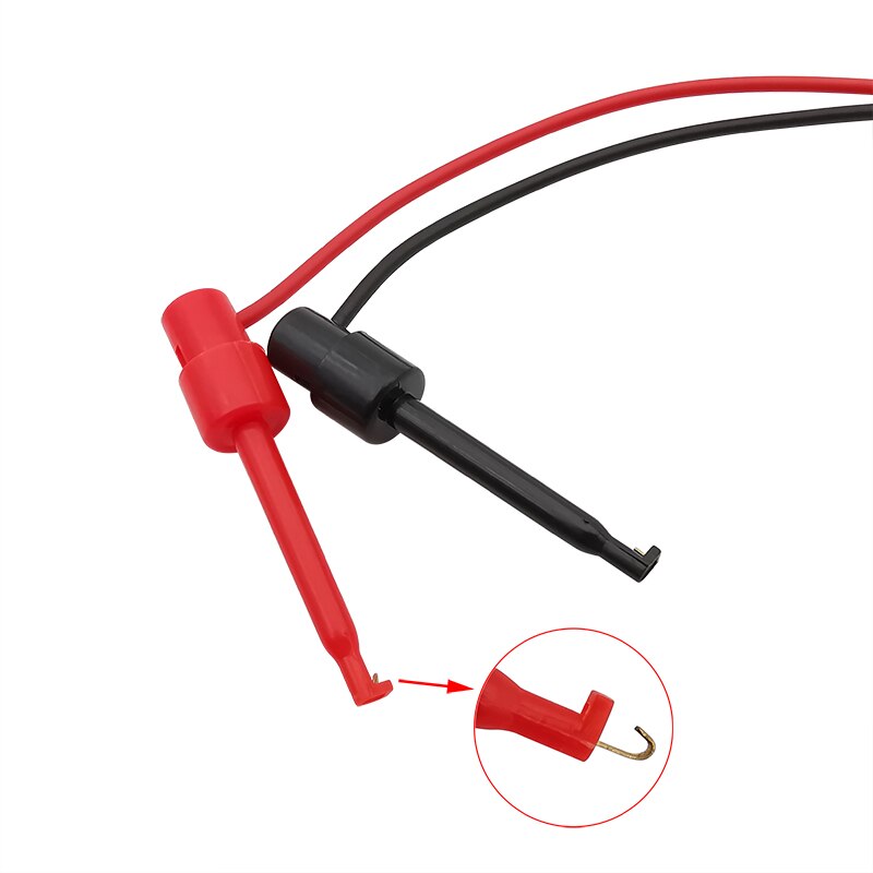 1 paar vergulde 4mm bananenplug naar testhaak clip kabel verguld voor multimeter testkabel apparatuur connector