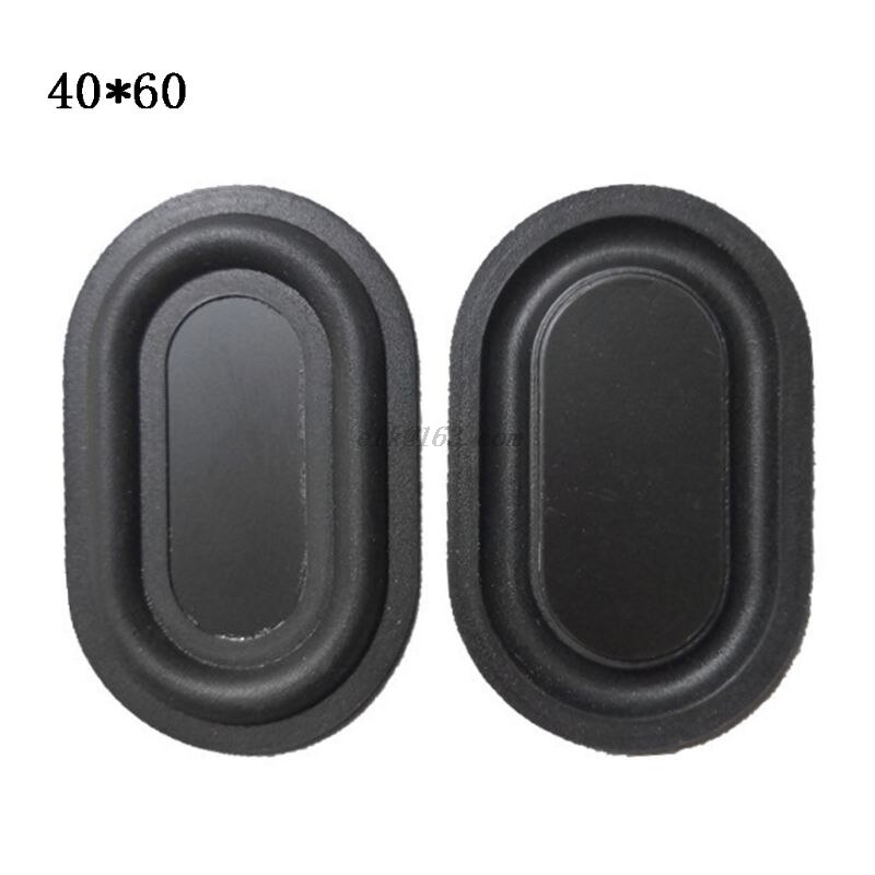 2PCS Owalne Płyty Wibracyjne Guma - Pasywne Radiatory: E