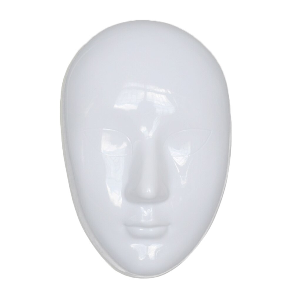 Diy umalet maske hvid blank ansigtsmaske maskerade kostume masker til festdekoration tilbehør: Stil 4