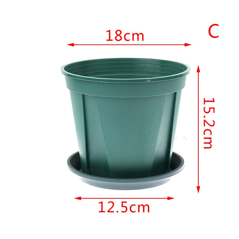 Plastic root flower pot Planter large seedling tray nursery succulent plant Transplant pot Container for Home Garden Decoration: C