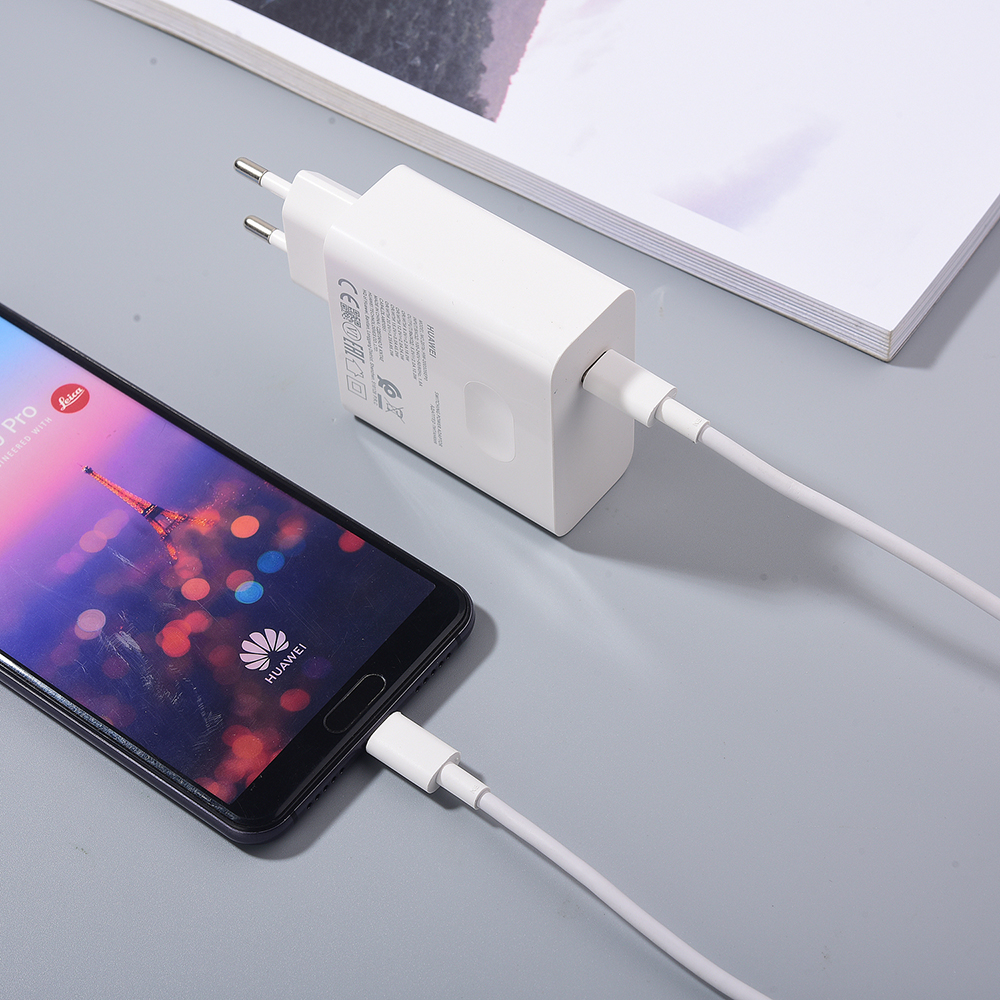 Huawei MateBook D16 X Pro D14 D15 15s 16s Original 65W chargeur PD Super rapide prise ue/US USB C adaptateur d'alimentation 1.8M 3.3A câble PD: UE