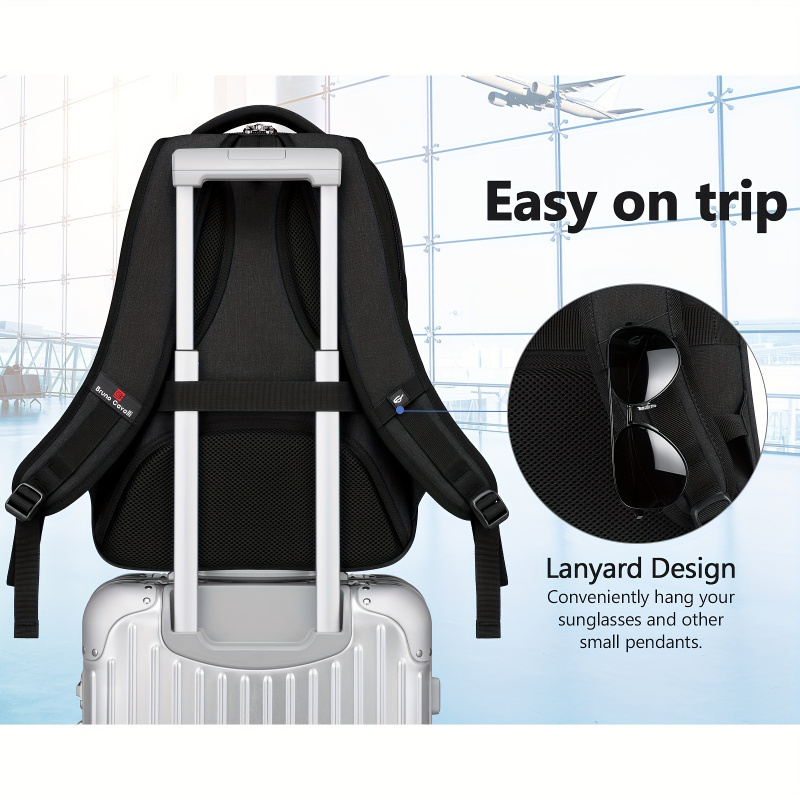 Bagsure water-resistant 15.6 inch Laptop Backpack with USB charging port