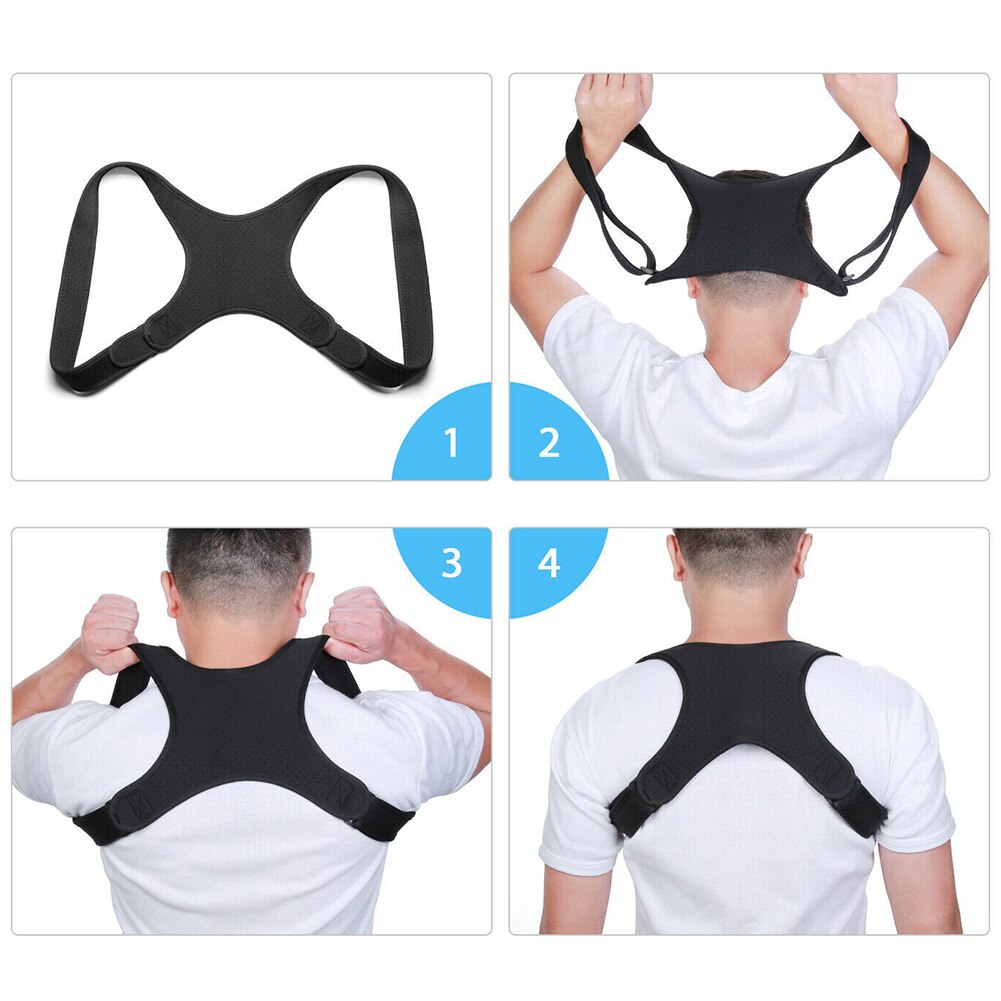 Unisex Adjustable Posture Corrector Shoulder Back ... – Grandado