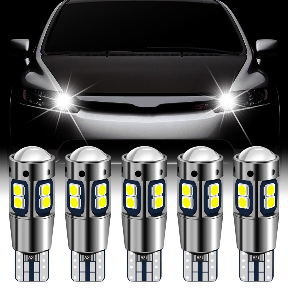 2 uds T10 W5W bombillas LED luz Interior de coche lámpara de aparcamiento para SAAB 93 95 para alfa romeo giulietta alfa romeo 147 159 156 opel