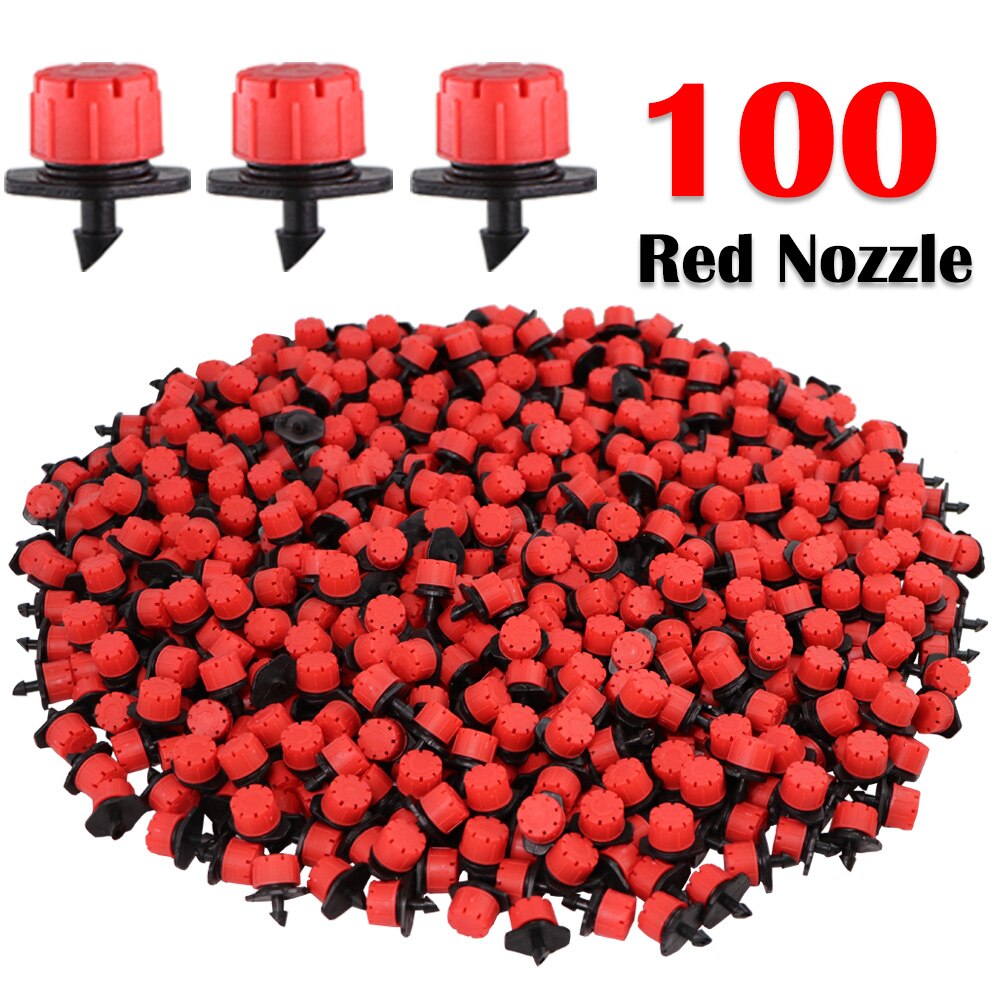 30-50M DIY Garden Drip Irrigation System Automatic Watering 1/4'' Hose Micro Watering Kits Adjustable Drippers Greenhouse: Chocolate