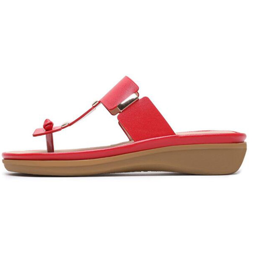 Kvinner tøfler flip flops sommer strand sko kiler slides jenter flate sandaler bohemiske fritidssandaler og tøfler  hy155