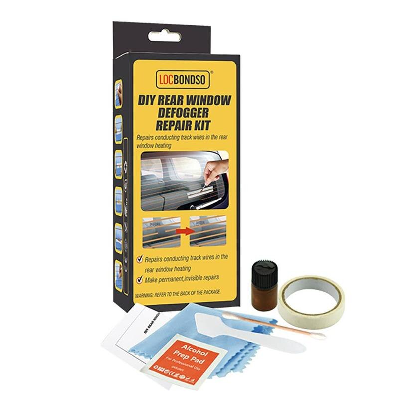 Kit de réparation de désembuage de vitre arrière de voiture, pare-brise cassé, dégivreur, lignes de grille de chauffage, bricolage, composé de réparation rapide: Default Title