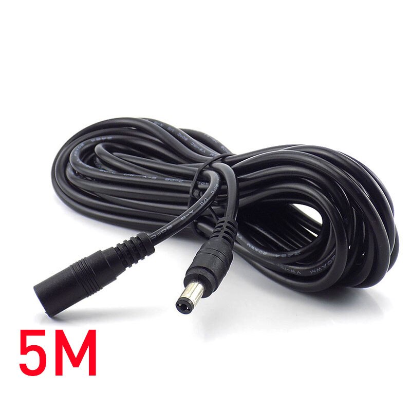 10M 5M 3M 2M 1M 5.5X2.1Mm Dc Power Connector Jack Adapter Lood cord 12V Kabel Dc Vrouwelijke Mannelijke Uitbreiding Externe Plug