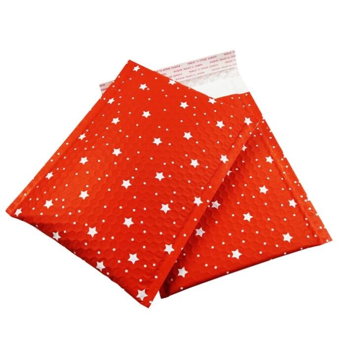 Red Plastic bubble envelope Poly bubble Mailer envelopes padded Mailing Bag Self Sealing Packing Bags
