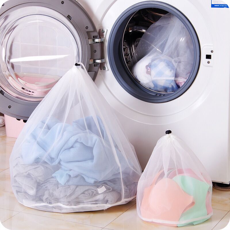 Kleidung Waschmaschine Wäsche Bh Hilfe Dessous Gittergewebe Netz Waschen Tasche Beutel Korb Kordelzug 3 Größen Wasserij Zorg