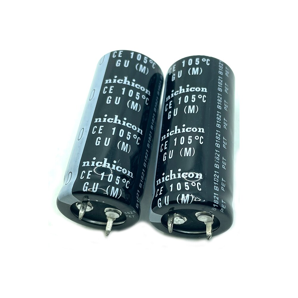2 Stuks 400V/270Uf Nichicon Condensatoren Pitch 10Mm 270Uf 400V 22X50 25X40 25X45 25X50 30X30 30X35 30X40 30X50 35X25 35X30 35X35mm