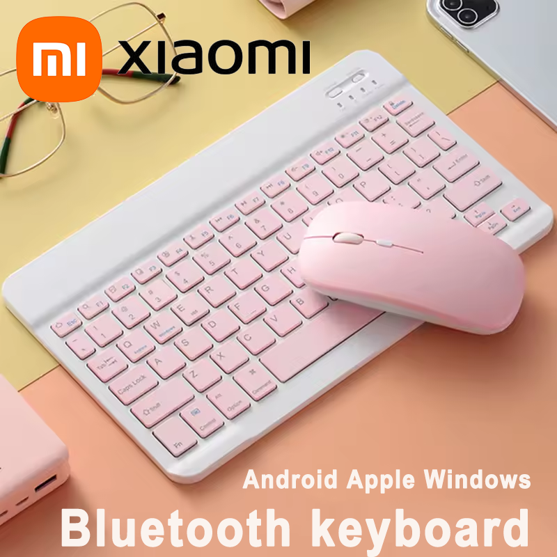 Xiaomi-teclado y ratón inalámbricos con Bluetooth, tableta magnética ultrafina de 10 pulgadas para IPad, Huawei, tabletas, teléfonos recargables