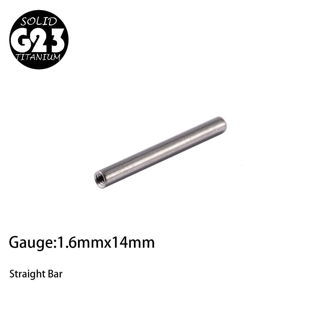 1PC G23 Titanium Christina Vertical Hood Piercings CZ Gem Dermal Anchor Crystal Flower Straight Barbell Jewelry Piercing 1.6mm: Antique Copper Plated