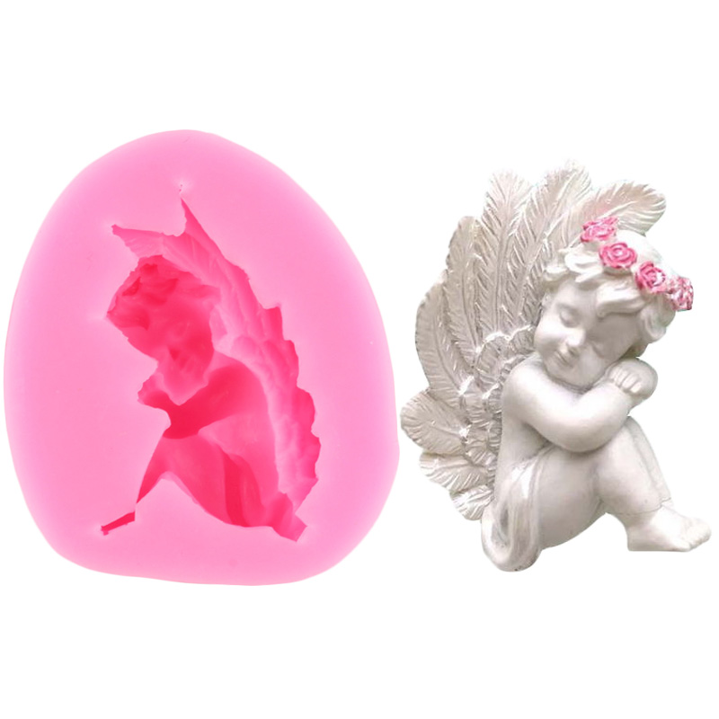 3 Stijl Cupido Engeltje Siliconen Fondant Mallen Diy Taart Decoreren Gereedschappen Chocolade Snoep Dessert Cupcake Keuken Bakvorm: CB980