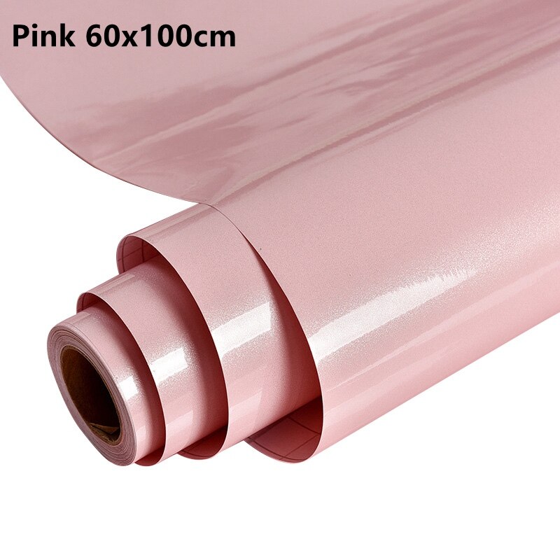 1M/rollen Weiß DIY Dekorative Film PVC Selbst Klebe Tapete Möbel Renovierung Aufkleber Küche Schrank Wasserdichte Tapete: A Rosa