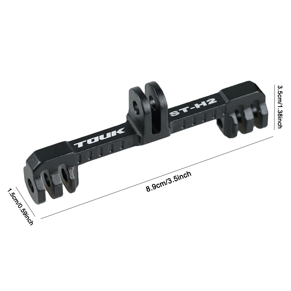 Bicycle Computer Camera Mount Holder Dual Twin Mount Adapter Extended Out Front Bike Mount for Action Camera Bicycle Light