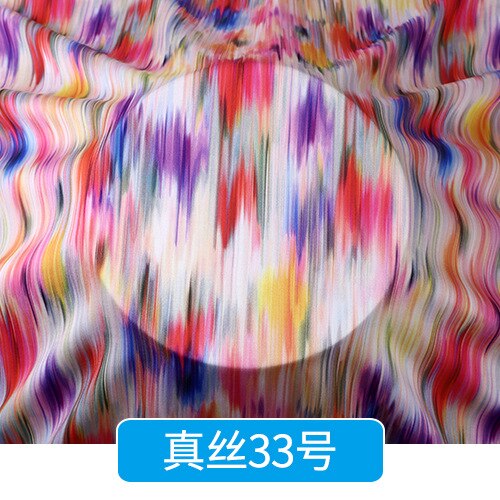Chinese Zijde Stof Door De Meter Pure Zijde Katoen Hoogwaardige Voor Jurk Bloemen Rok Cheongsam Flower Gedrukt Zachte brocade Naaien: Silk 33