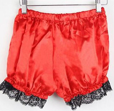 Kvinder pige pæne sikkerhedslag blonder shorts bukser sommer: Rød