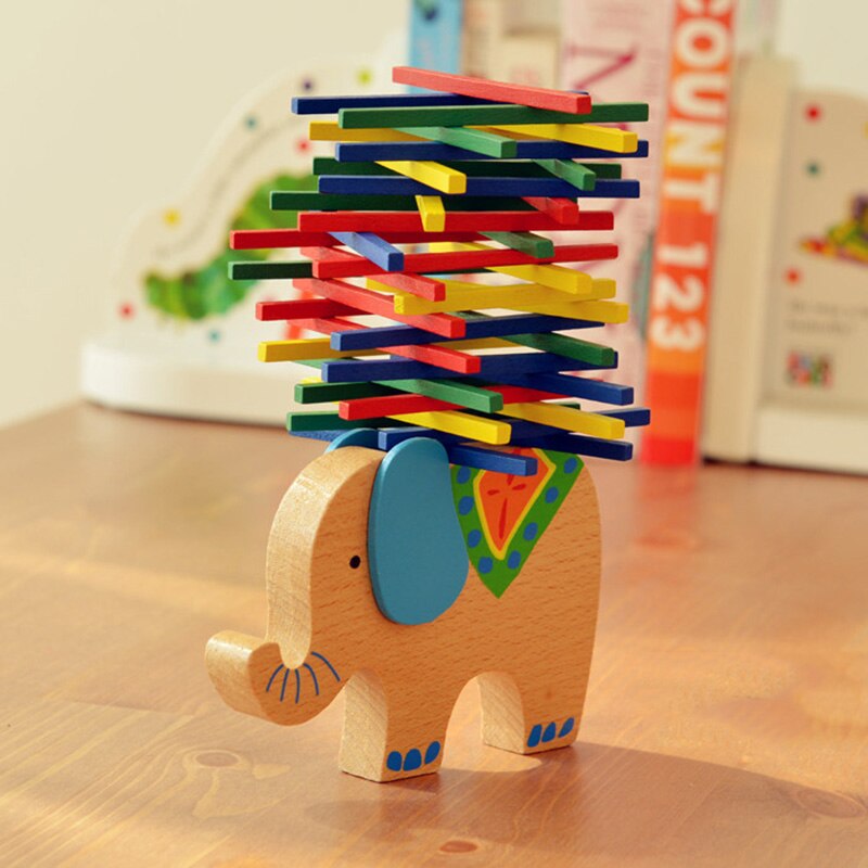 Olifant/Camel Kleurrijke Jenga Board Game Familie/Party Beste Cadeau Voor Kinderen: Elephant