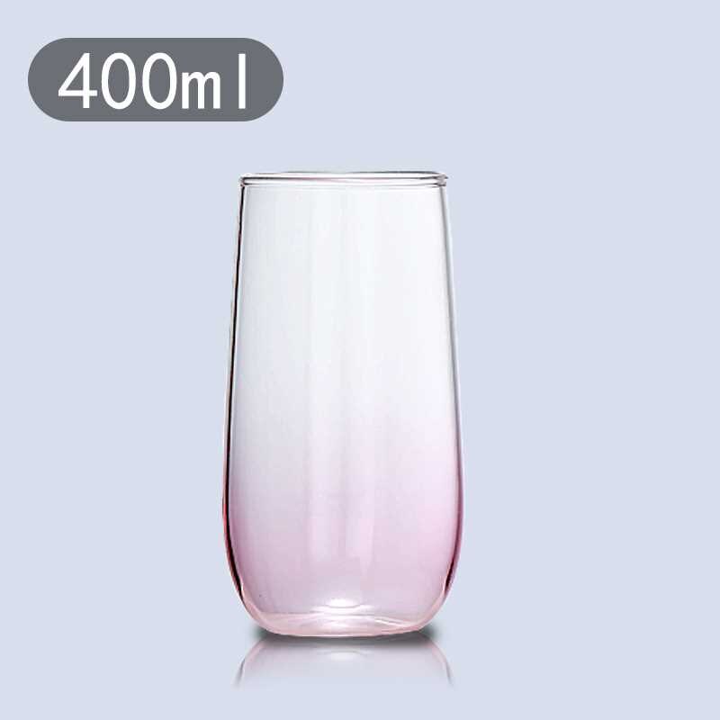 Grande tasse en verre coloré pour café, lait, thé, bière, Whisky, vin, verres pour Bar à la maison, verres pour boissons, pour Couple: P3