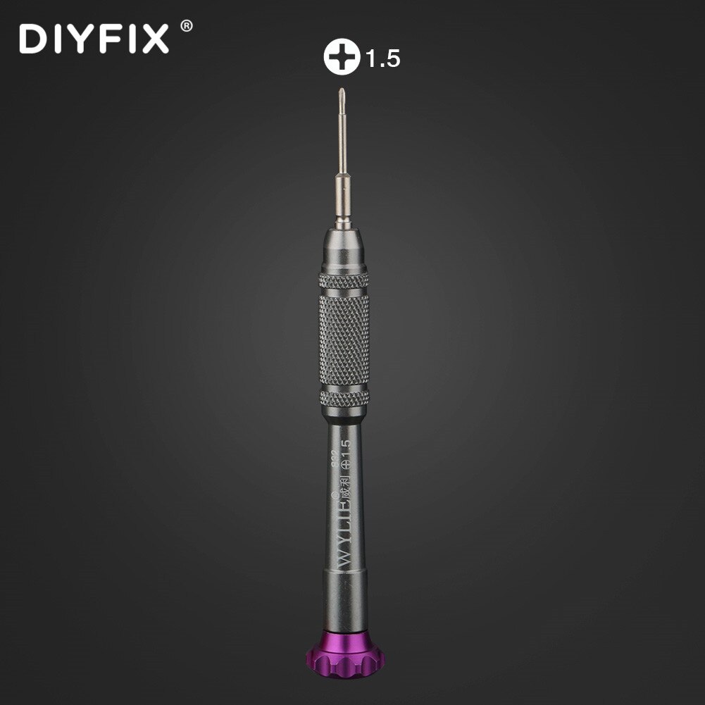 DIYFIX 6 in1 Precision Screwdriver Set For iPhone 11/ 12 Series Mobile Phone Computer Repair Disassembly Bolt Screwdriver: Phillips 1.5