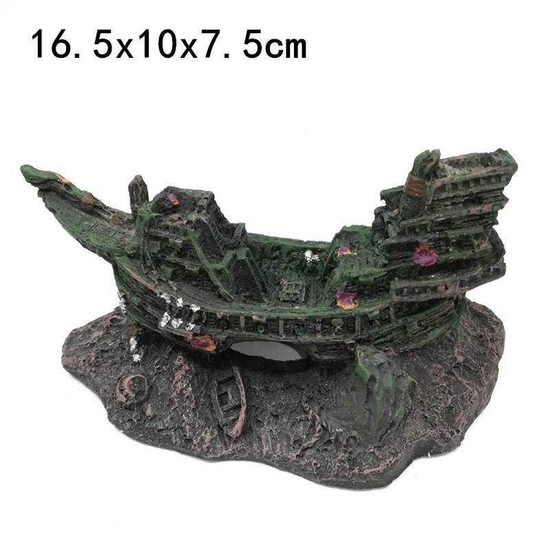 Aquariumdecoratie scheepswrak thema aquariumdecoratie piratenemmerdecoratie aquarium aquariumdecoratie schuilplaats: 2