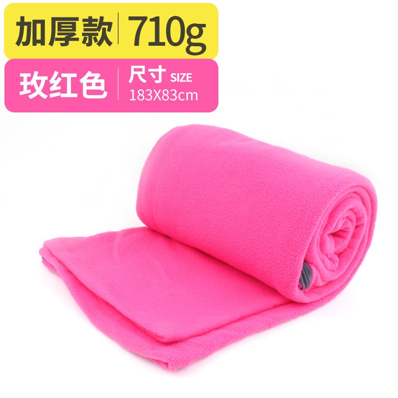 Sac de couchage extérieur en polaire, camping, voyage, climatiseur, chaud, camping quatre saisons, pause déjeuner, couverture pour les genoux, sac de couchage sale: 1