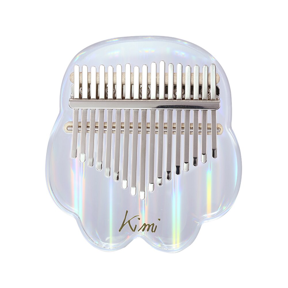 Kalimba Kimi-Piano de pulgar transparente, 17 teclas, acrílico, Sanza Mbira, sintonizador, martillo, Gig, Kalimba, instrumento Musical