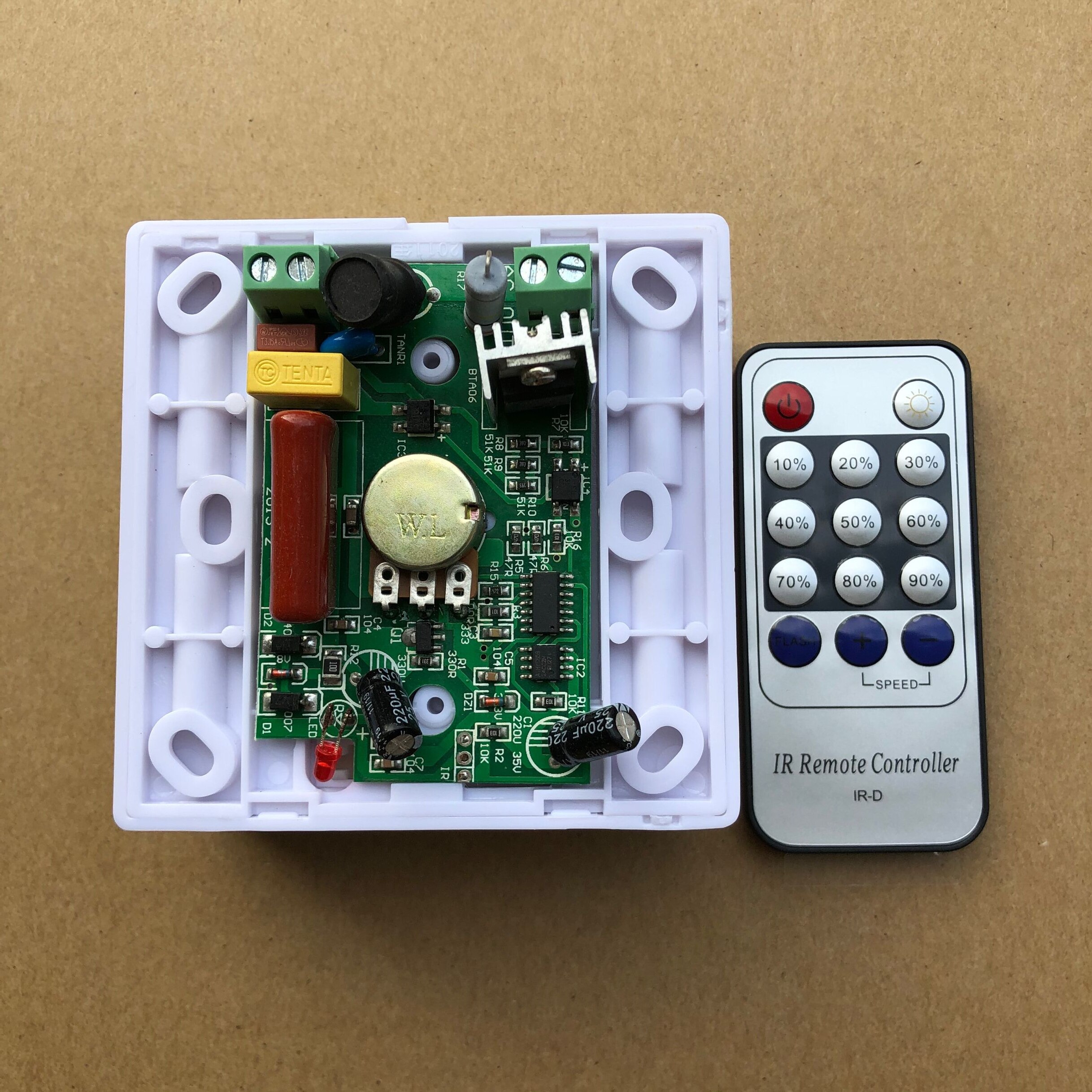 Infrared Remote Control Switch LED Dimmer 220V 110V LED Stepless Trailing Edge Phase Dimmer 86 Type Dimmer For LED Lamps