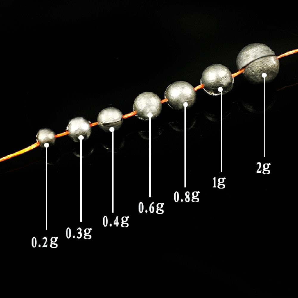 Mordida aberta conjunto de chumbo 205-0.2g, natural pesca-clipe, gota, morder, redondo, placa auxiliar equipamento de pesca,