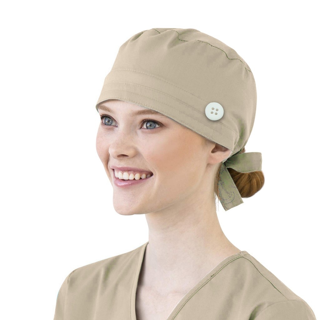 Vrouwen Katoen Yoga Bandage Verstelbare Cap Zweetband Bouffant Hoed Mannen Gorros Quirofano Mujer Verpleegkundige Uniform Hoed Accessoires #3