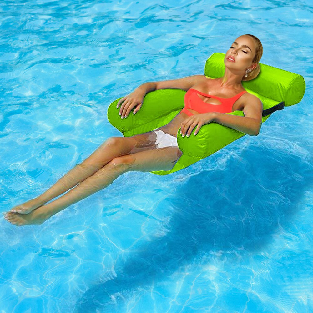 Drijvende Rij Zwembad Opblaasbare Opvouwbare Strand Water Hangmat Air Bed