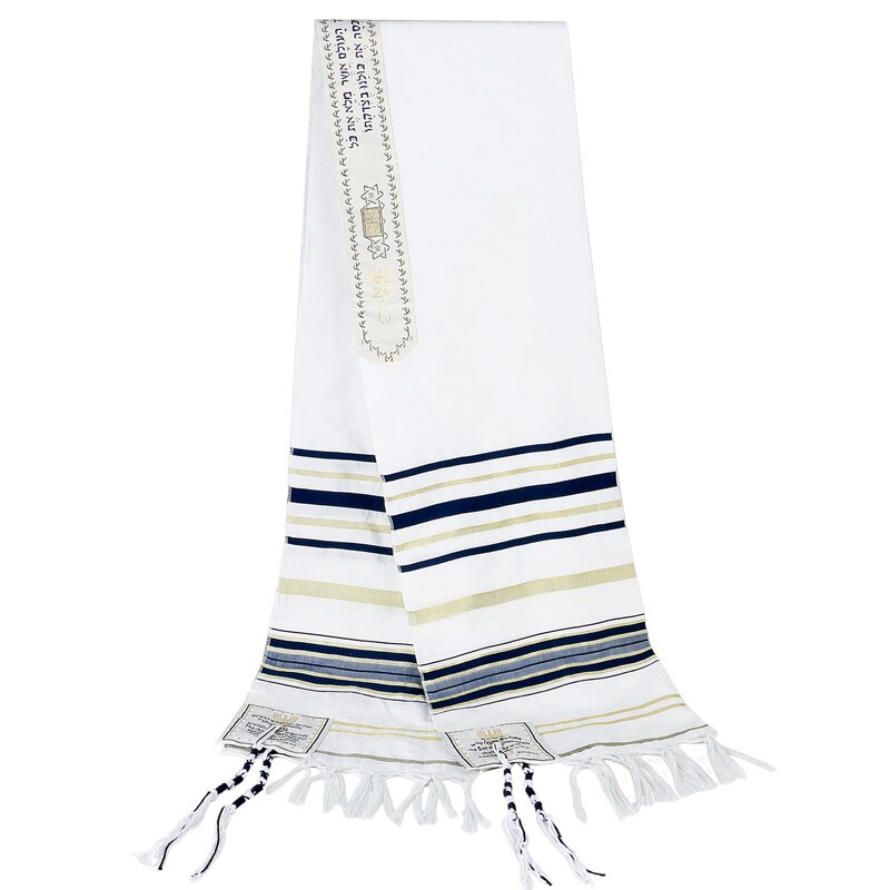5 Colors Messianic Jewish Israel Tallit Prayer Shawl Scarfs with Talis Bag for Men Women 180*50cm