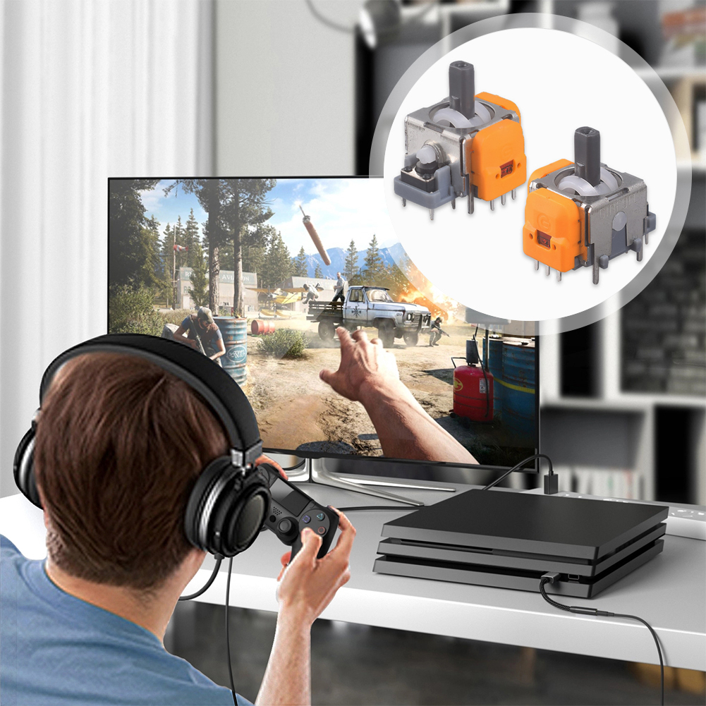 10Pcs 3D Hall Effect Joystick Adjustable No Drifting Thumbstick Module Joystick Rocker Module Controller for PS4/PS5/XBox/Switch