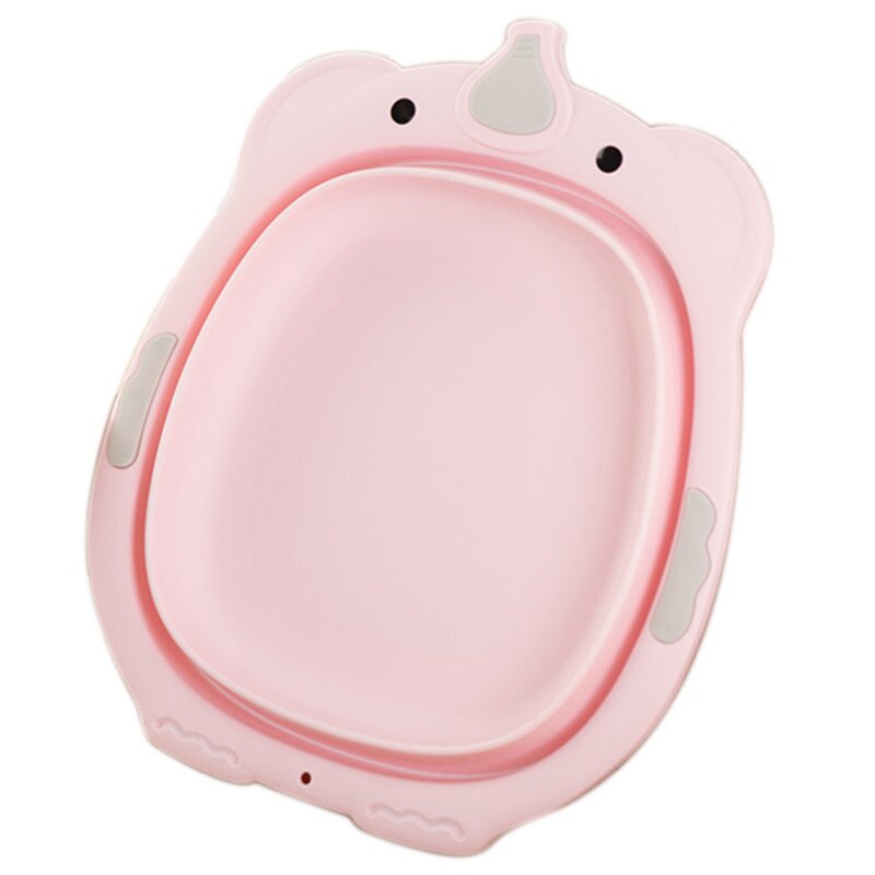 Kinderen Vouwen Wastafel Baby Kont Wassen Draagbare Baby Wastafel Plastic Shatter Proof Bad Gezicht Voet Wastafel Roze: Default Title