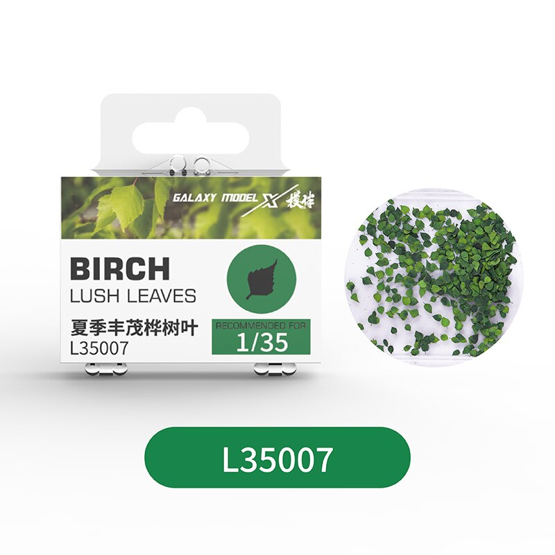 1/35 Scale Model Building Tree Leaves Foliage for Model Landscape Scene DIY L35001/L35002/L35003: L35007 Birch lush