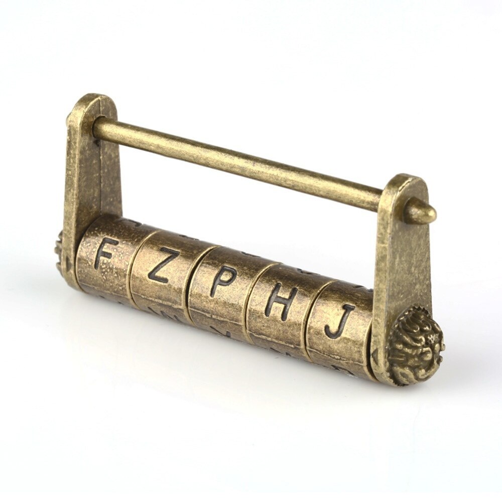 Engels Wachtwoord Hangslot Lock Key Chinese Oude Stijl Voor Deur Kast Kast