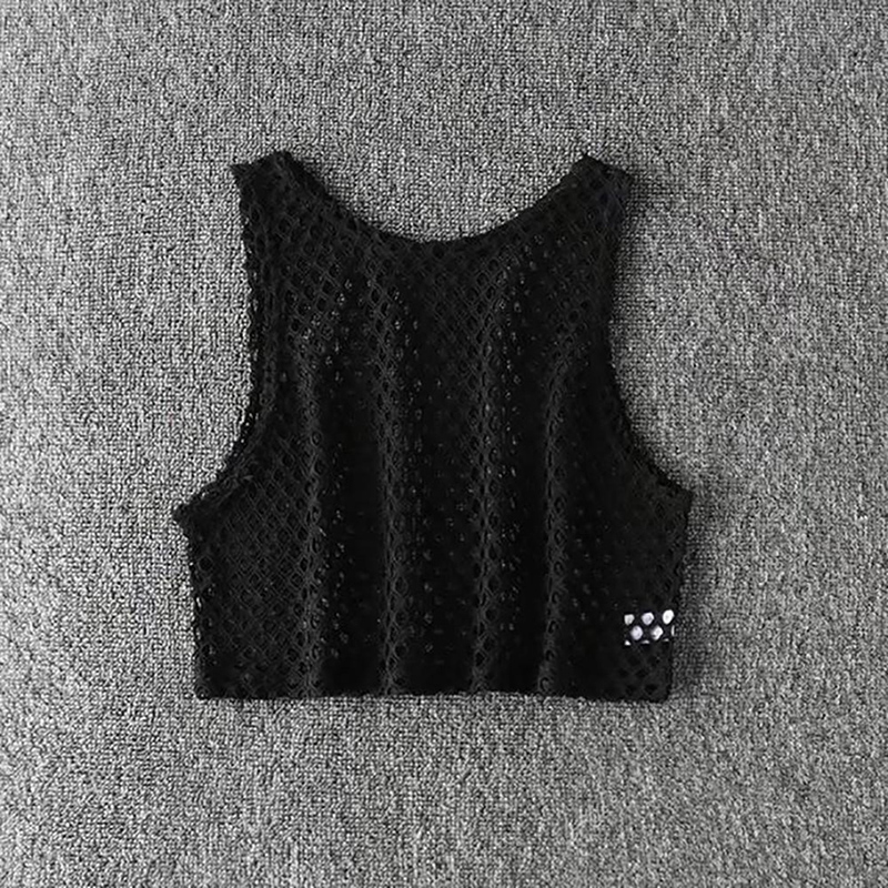 sexy Fitness Fitnessstudio Yoga oben T Shirt Frauen Ärmellose trainieren Hemden Weste Schnell Trocknend verlieren Sport Panzer Spitzen Laufen Ausbildung Joggen: M / Schwarz