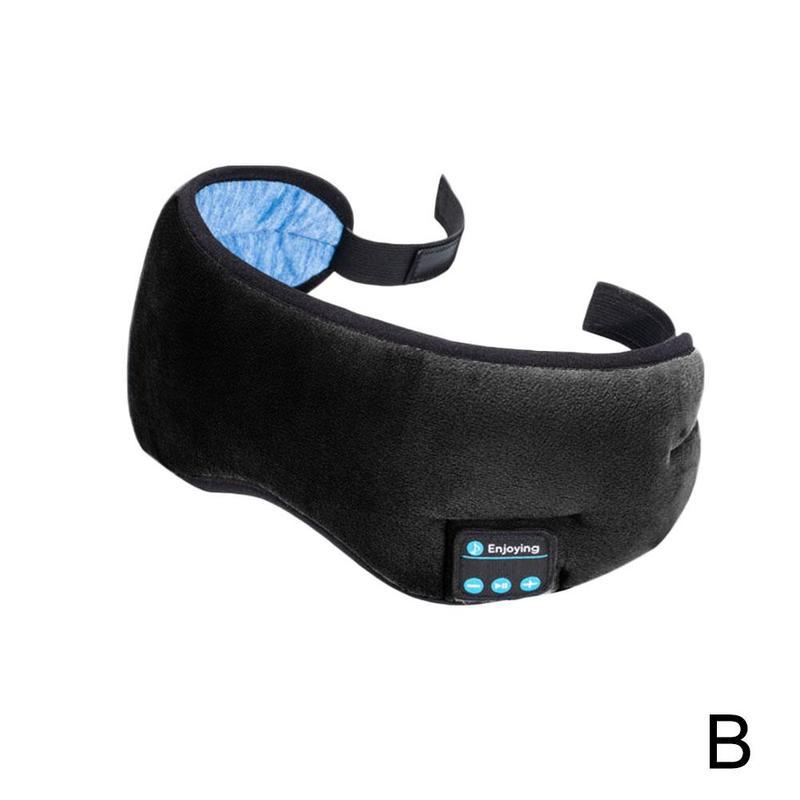Bluetooth søvnmaske sovehodetelefon trådløs søvn med nyanser mikrofon øye innebygd maske håndfri høyttalere øretelefon travel ey  k5 t 3: D