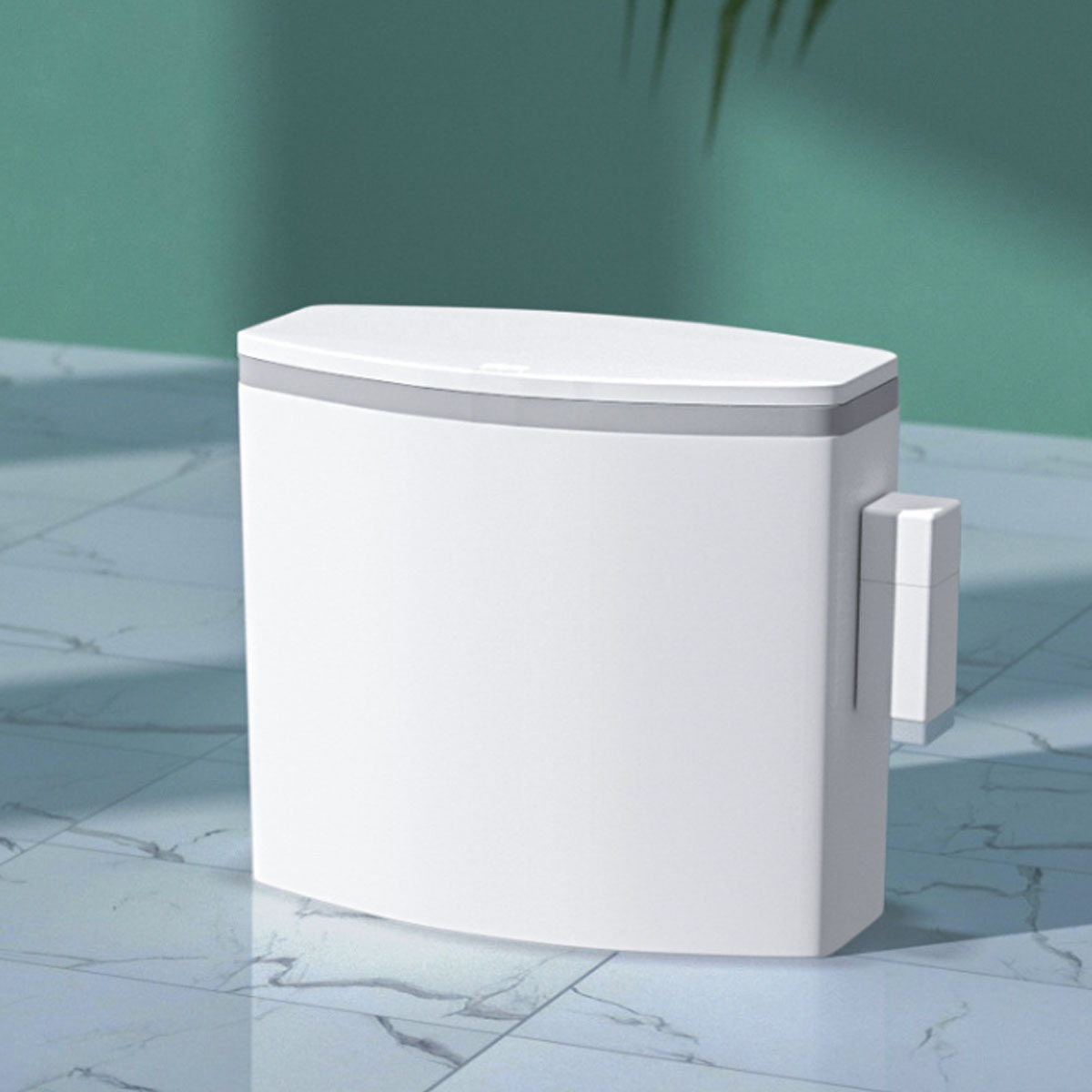 11L Plastic Narrow Type Kitchen Trash Can Toilet Press Type Waste Bin Dustbin Bathroom Trash bin Basket Garbage Bucket Waste Bin