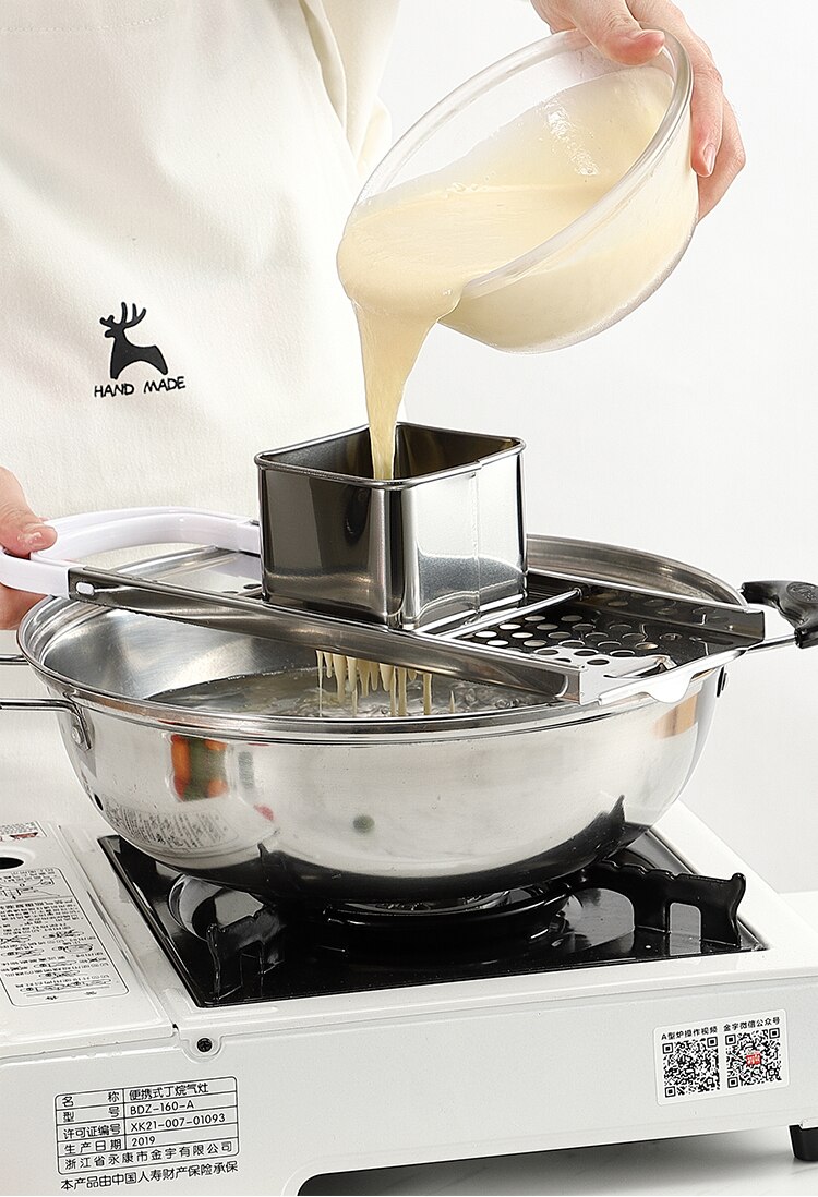 Pasta Machine Manual Noodle Spaetzle Maker Stainless Steel Blades Dumpling Maker Pasta Cooking Tools Kitchen Accessories