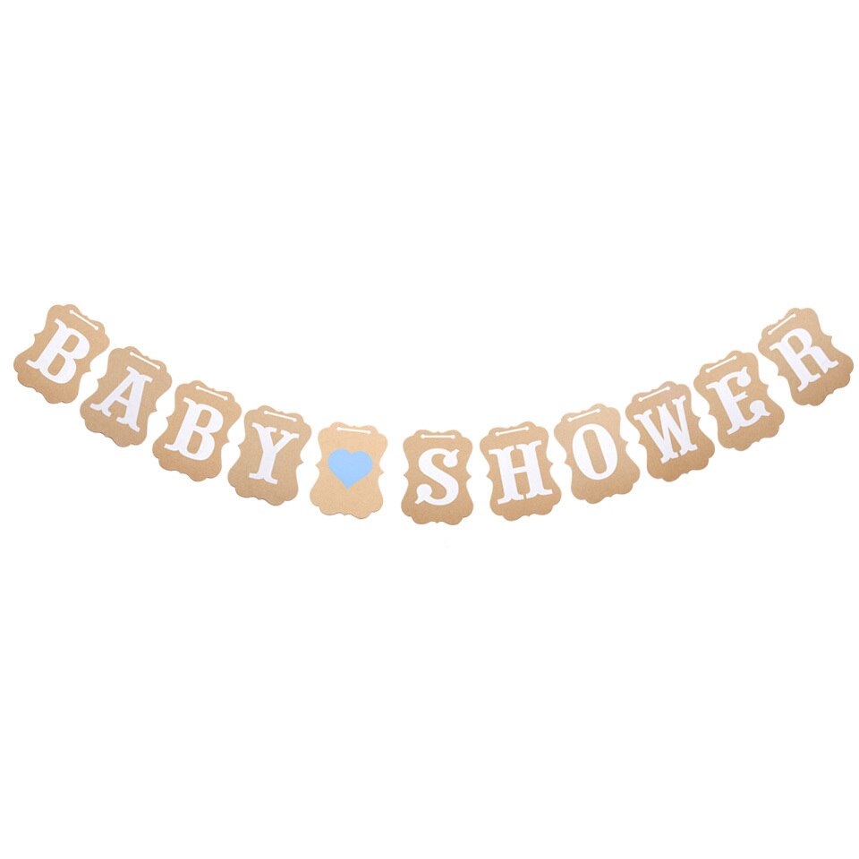 Baby Douche 1st Verjaardag IK BEN EEN Banner Papier Kraft Baby Jongen Meisje Mijn eerste Partij Decoratie Een Jaar Verjaardag DIY Supplies: baby shower blue