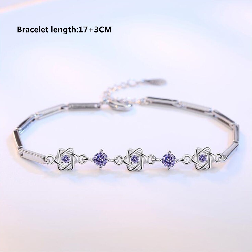 NEHZY 925 sterling silver high woman retro flower-shaped cubic zirconia pearl bracelet Ear jewelry: 1357