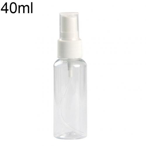 1Pc Travel Transparent Plastic Perfume Atomizer Small Mini Empty Spray Refillable Bottle Cosmetic Sample Containe: 40ml