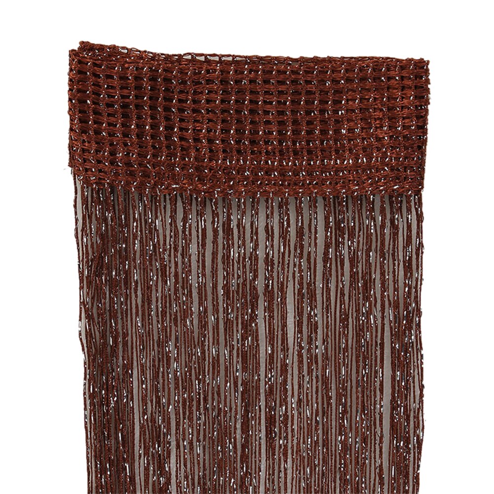 Glitter franja cortina de corda brilhante borla flash prata linha string cortina painel da janela quarto divisor tela voar porta pendurado: DBN
