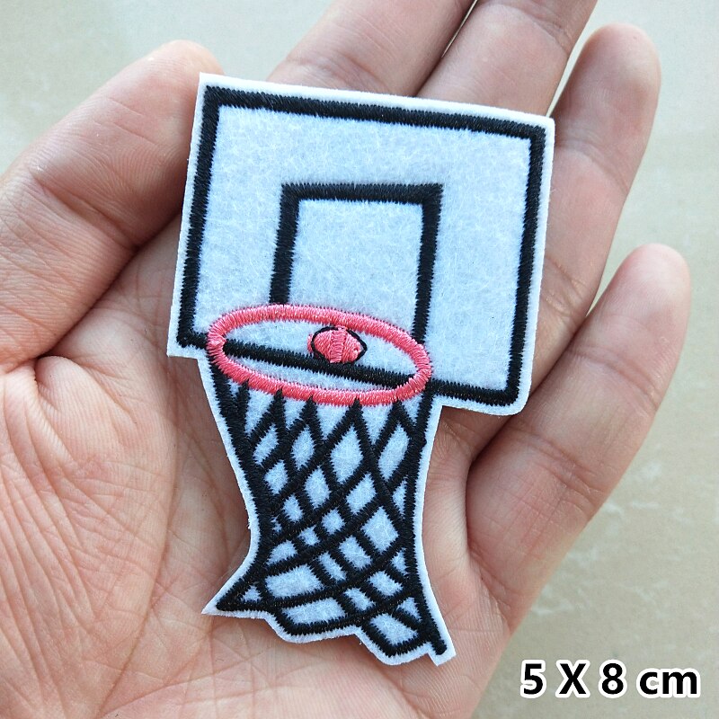 Ball Pattern Embroidery Patches For Clothes Iron on Appliques Basketball Football Stickers Embroidered Badges DIY Patch Baseball