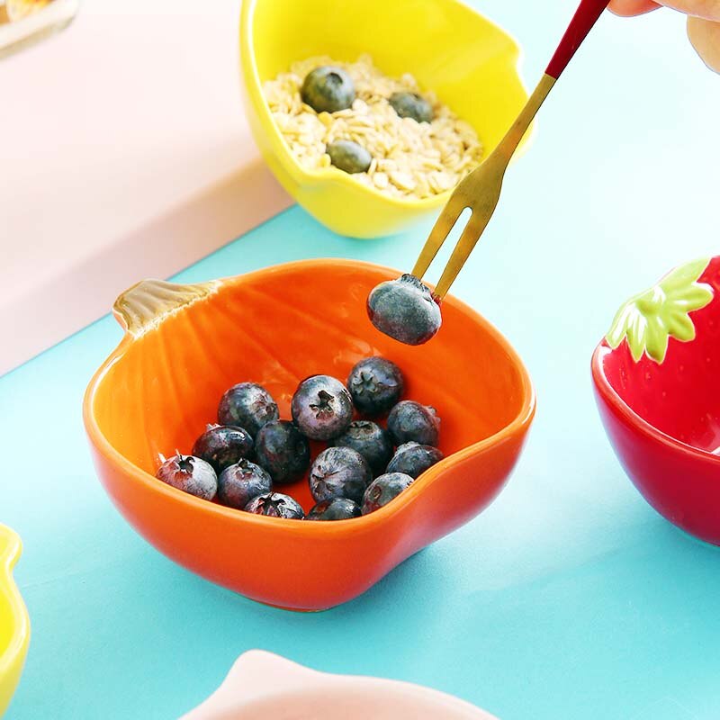 Keukengerei Snack Kleine Plaat Voor Voedsel Keramische Kant Dishe Servies Fruitschaal Saus Dishe Serveren Cartoon Tafel Decoratie