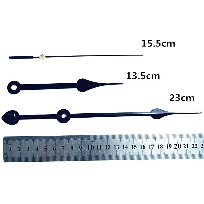 Mecanismo de reloj de pared precision 12888, 8/11/13/16/19/22mm, máquina de movimiento de cuarzo, Kit de reparación de Manos negras, sustitución de herramienta con gancho